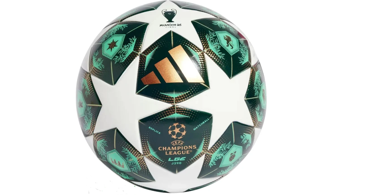 М’яч футбольний  Adidas UCL League J290 24/25 Knockout Stages Green/White JH1289 р.5 4