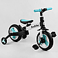 Велосипед - трансформер, дитячий двоколісний, з батьківською ручкою та дод.колесами, біговіл, Best Trike 56659, фото 2