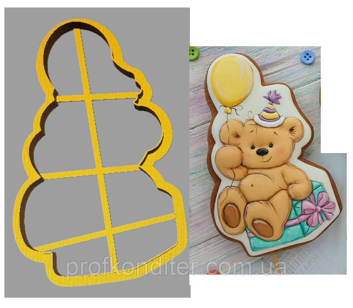 Пластикова вирубка "Мішка №34", фото 1