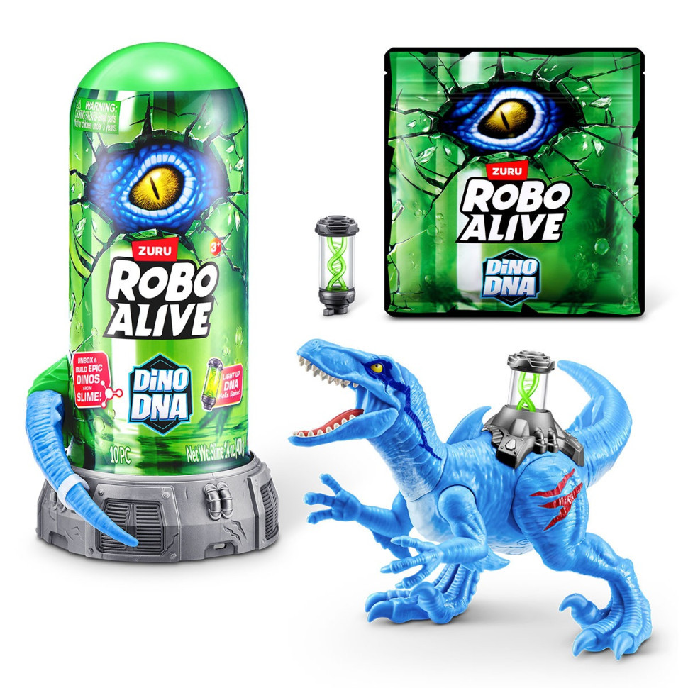 Інтерактивний ігровий набір ДНК Велоцизавра Pets & Robo Alive 71139B, фото 1