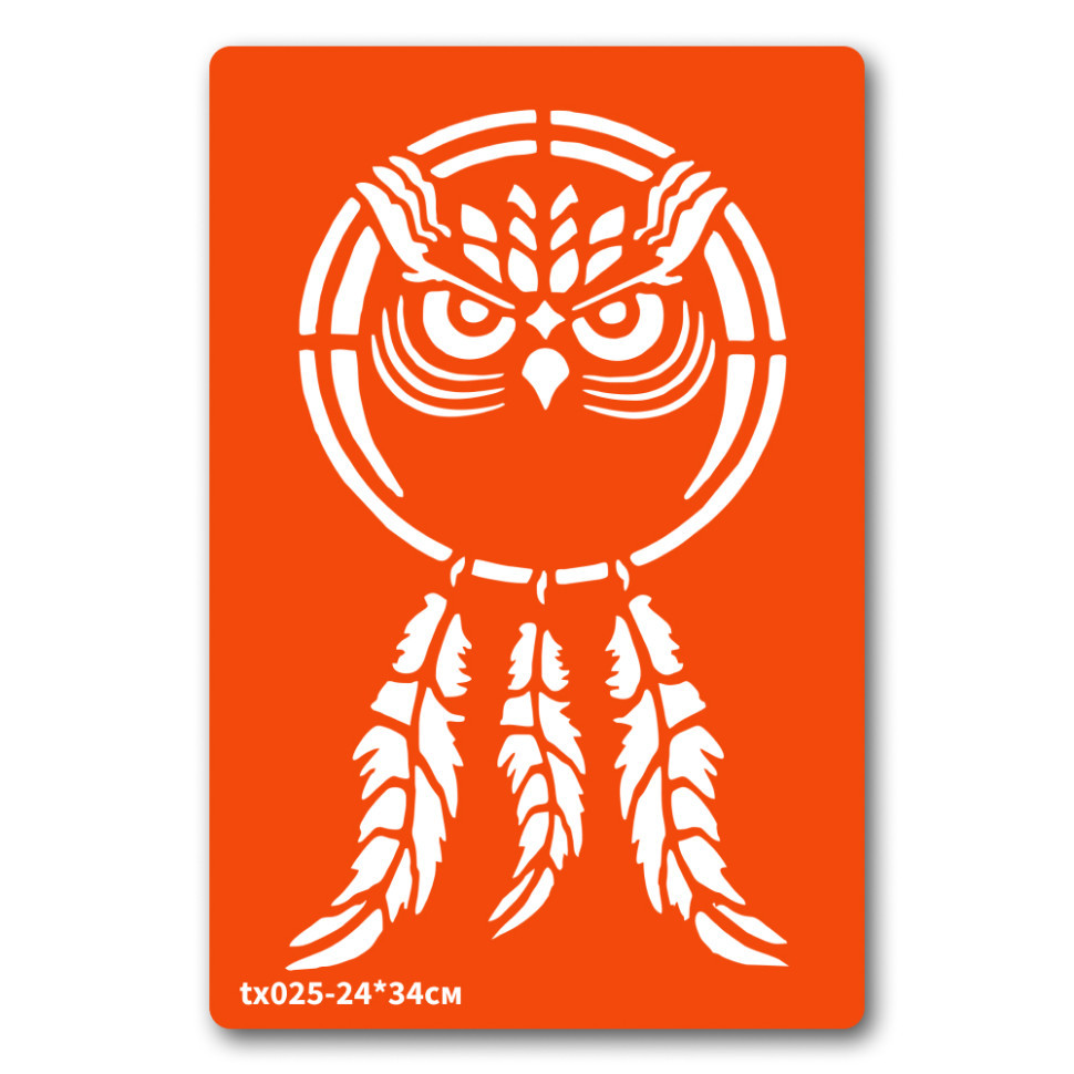 Трафарет для біо-тату Ловець снів tx025-24*34см, розмір 24 х 34см, фото 1