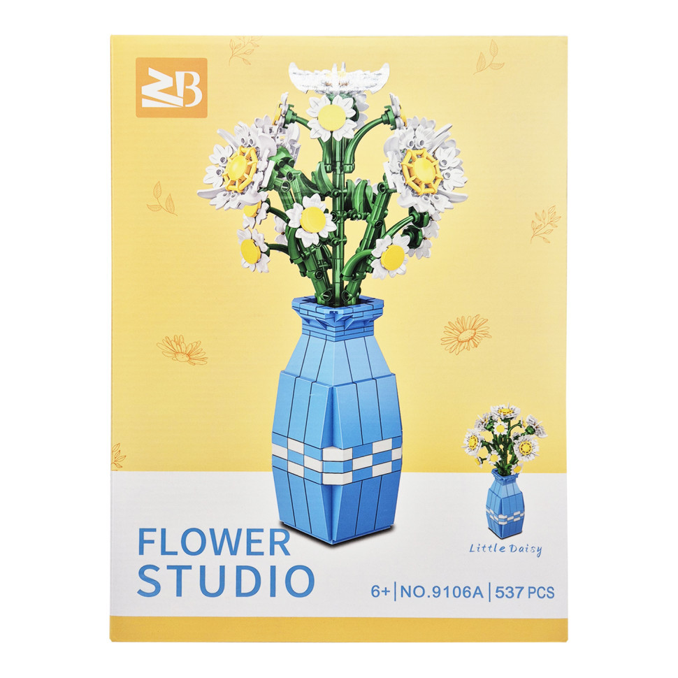 Дитячий конструктор "Квіти Ромашка" Flower Studio 9106A 537 деталей, фото 1