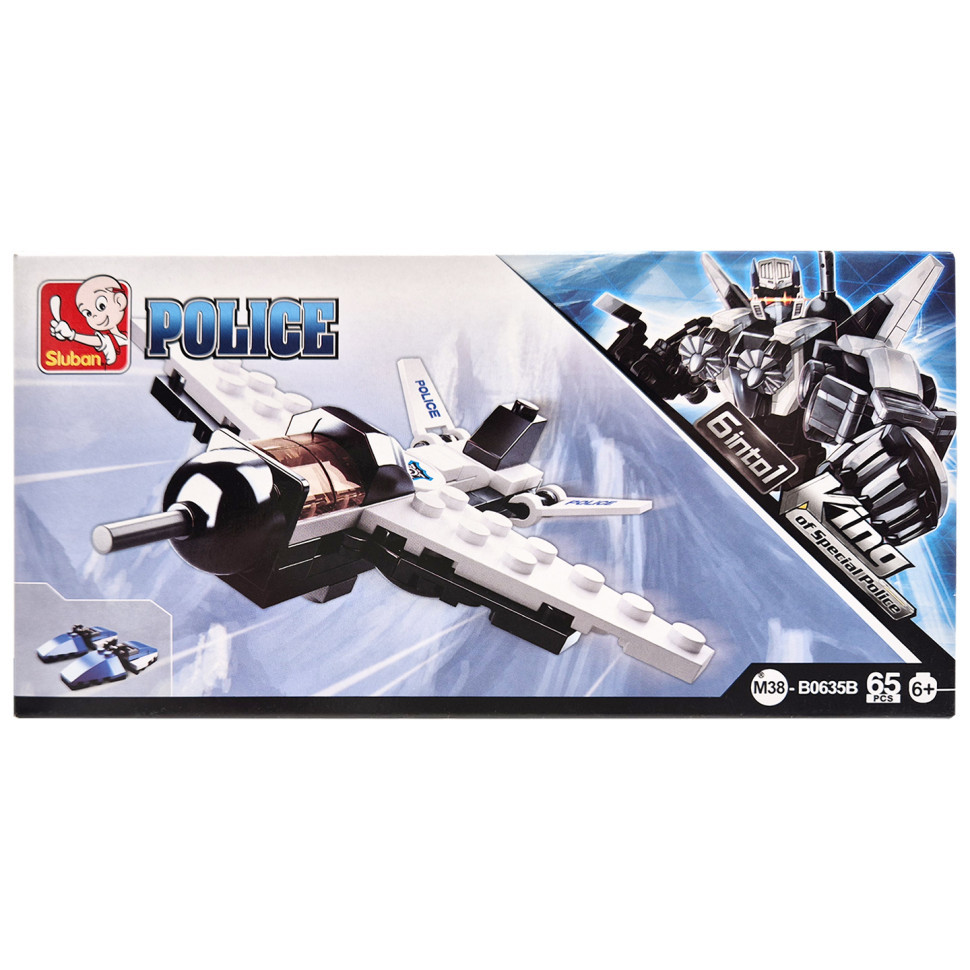 Дитячий конструктор Поліцейська серія Police SLUBAN M38-B0635-2, 65 деталей, фото 1