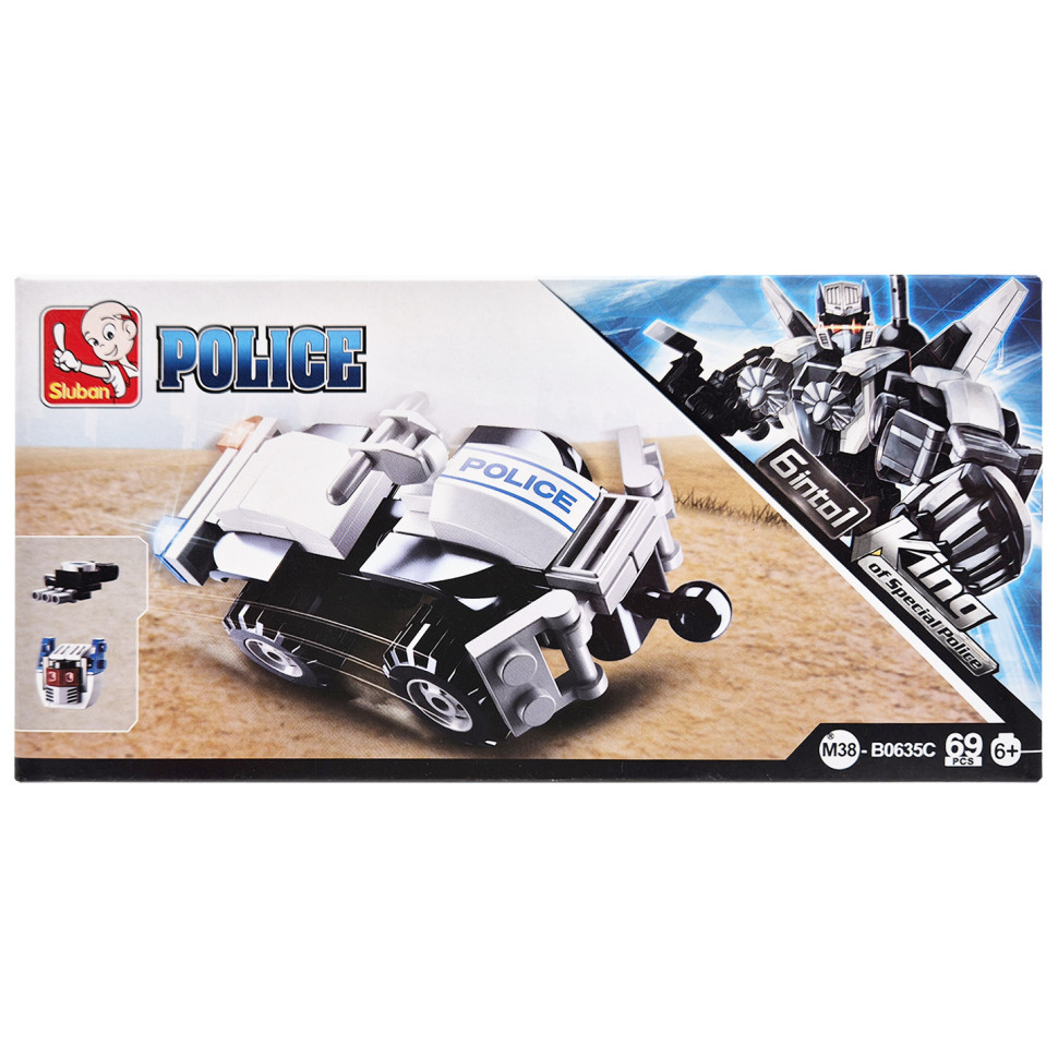 Дитячий конструктор Поліцейська серія Police SLUBAN M38-B0635-3, 69 деталей, фото 1