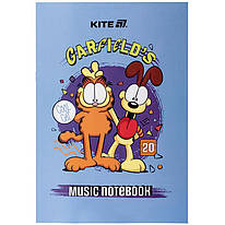 Зошит для нот А4 20 аркушів Garfield GF25-404 Kite, 71083