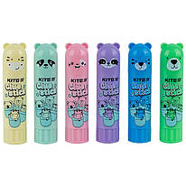 Клей-олівець PVP 15 г з фігурним ковпачком Kite Colorful K24-1131, 68565