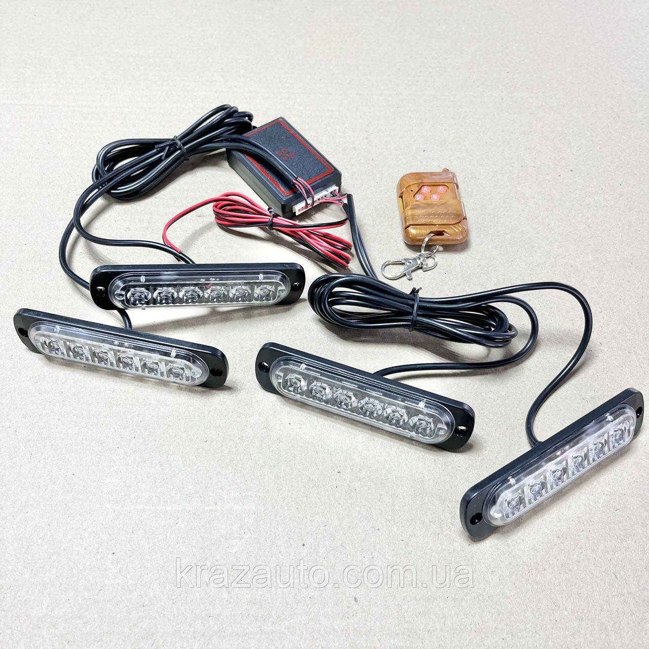 Стробоскоп синій у решітку автомобіля (16LED S24 B) 000004898