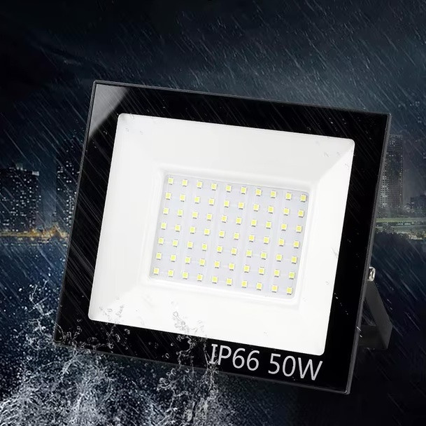 Світлодіодний LED прожектор, холодне біле світло 50W IP66