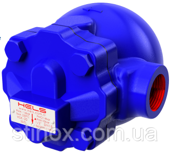 Конденсатовідвідник поплавцевий нарізний Ду32 Hels (Туреччина), переп. тиску ΔP 10бар,тип HSK-25D чавунний