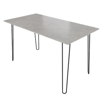 Стіл обідній Неман ПЕЛЕ Клауд гранада 18 мм/Чорний