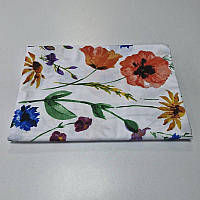 Простирадло сатин 145×220 см квітковий принт