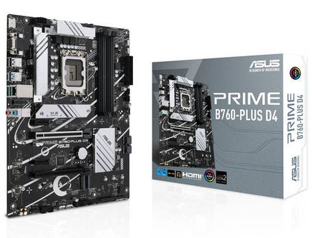 Материнська плата Asus Prime B760-Plus D4 Socket 1700, фото 1