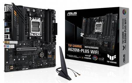 Материнська плата Asus TUF Gaming A620M-Plus WiFi Socket AM5, фото 1