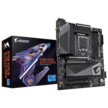 Материнська плата Gigabyte B760 Aorus Elite AX DDR4 Socket 1700, фото 1