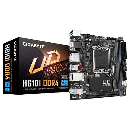 Материнська плата Gigabyte H610I DDR4 Socket 1700, фото 1