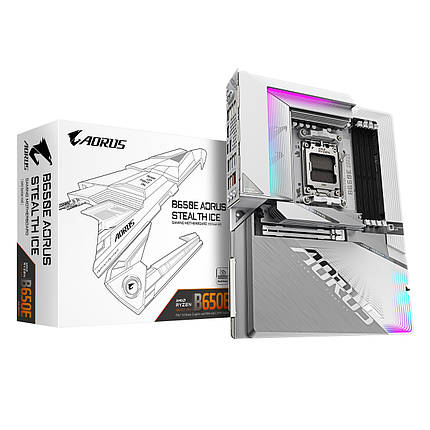 Материнська плата Gigabyte B650E A Stealth Ice Socket AM5, фото 1