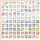 Набір наліпок Метелики 100 листів NKL088, фото 4