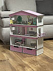 Дерев'яний ляльковий будинок для LOL з ящиками та укомплектований меблями, фото 3