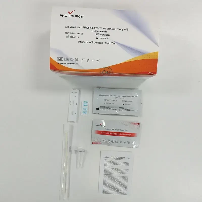 Быстрый тест Proficheck на антиген гриппа A/B, 1 шт.