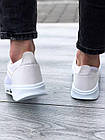 Чоловічі кросівки Lacoste в білі в сітку Лакост кеди весняні літні, фото 5
