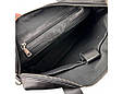 Ділова класична чоловіча сумка для планшета, ноутбука та документів з натуральної шкіри, фото 7