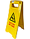 Підлогова табличка "Caution Wet Floor", пластикова табличка жовтого кольору з написом "Caution Wet Floor", фото 4