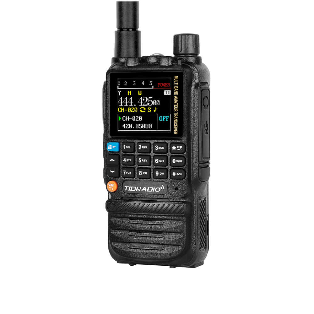 Рація TIDRADIO TD-H3 2500 mAh портативна, компактна з дисплеєм 50-600 МГц | 5 Вт | VOX | Type-C | Bluetooth