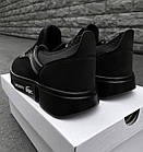 Чоловічі кросівки Lacoste в чорні в сітку Лакост кеди весняні літні, фото 4