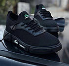 Чоловічі кросівки Lacoste в чорні в сітку Лакост кеди весняні літні, фото 7