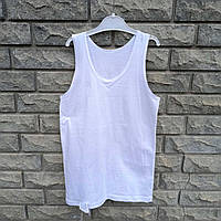 Майка трикотажна, біла без бейки