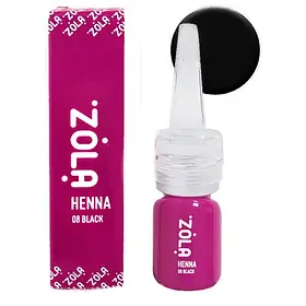 Професійна хна для брів Zola Henna 08 Black коректор, 5 грам