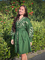 Модна вишита сукня "Каліфорнія" хаки