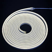 Гнучкий неон 12В SMD 2835 120 д.м. IP65 8/16мм нейтральний бiлий, продаж від 5м (ціна 1м)