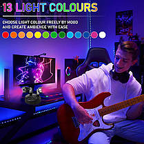 Klarlight двоголові мінісвітильники RGB на батарейках для приміщень із дистанційним керуванням, бездротовий, фото 4