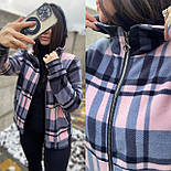 Кофта фліс на блискавці в карту з капюшоном, фото 7