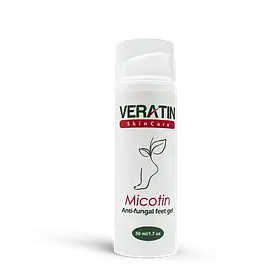 Протигрибковий гель Veratin Micotin Anti-fungal feet gel, 50 мл