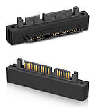 Адаптер SFF-8482 (SAS) — SATA 22-pin • Кутовий • Для серверних материнських плат, фото 2
