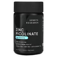 Zinc Picolinate 30 mg Sports Research, 90 капсул