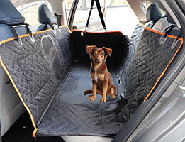 Автогамак для собак з сіткою та кишенями Сидіння з екошкіри