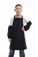 Фартух з нарукавниками дитячий, Набір для уроків праці та малювання синій (9-12 років, 140-158 см)