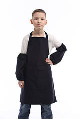 Фартух з нарукавниками дитячий, Набір для уроків праці та малювання синій (9-12 років, 140-158 см)