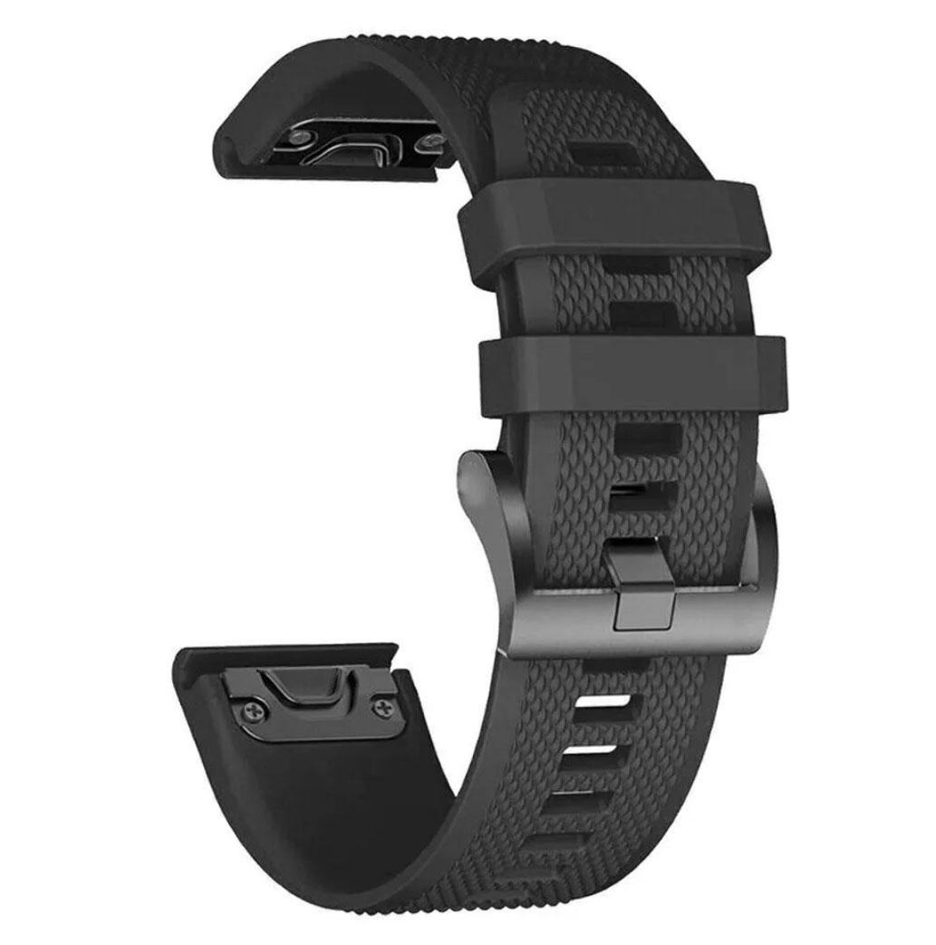 Силіконовий ремінець Primo для годинника Garmin Forerunner 935 / Forerunner 945 - Black, фото 1