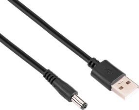 Кабель 2Е USB-A — DC 1 м Black (1283126552823)