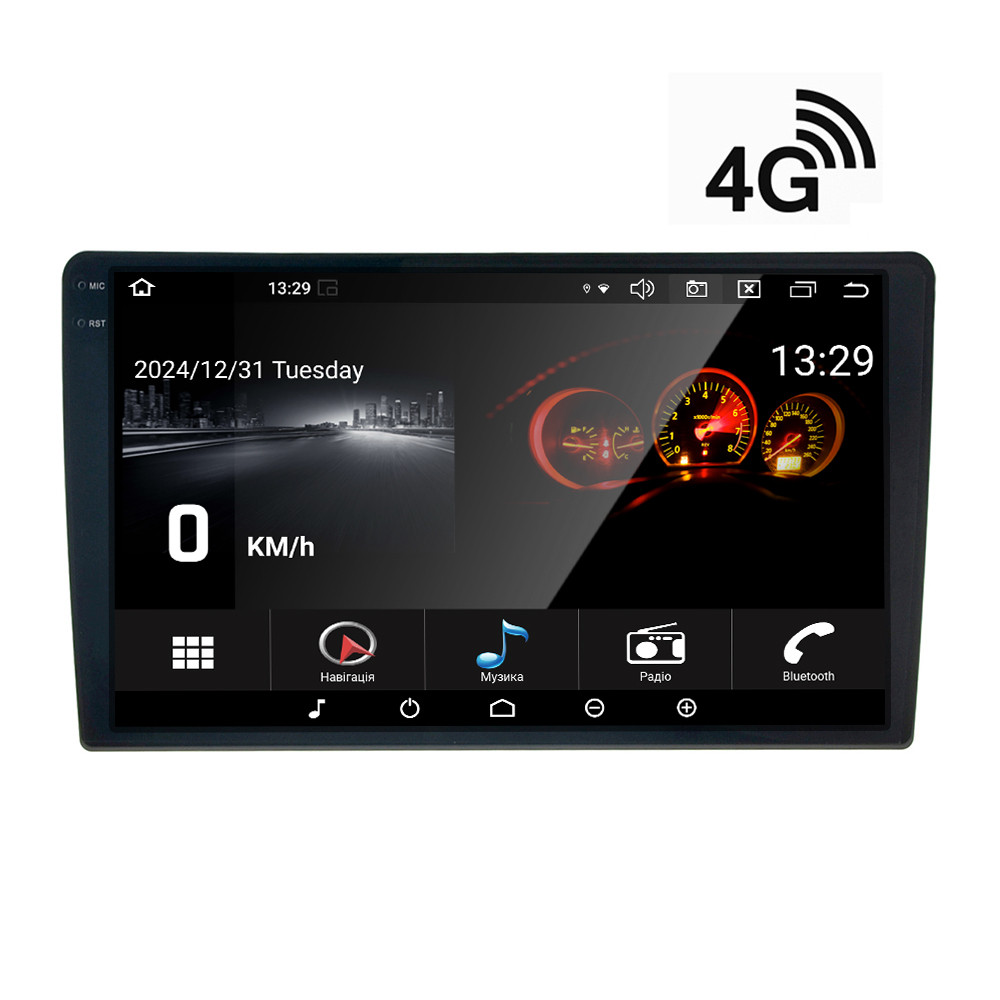 Автомагнітола Cyclone С10-002,2K,2+32GB, CARPLAY, 4G, Chevrolet Lacetti Для авто з кондлиціонером