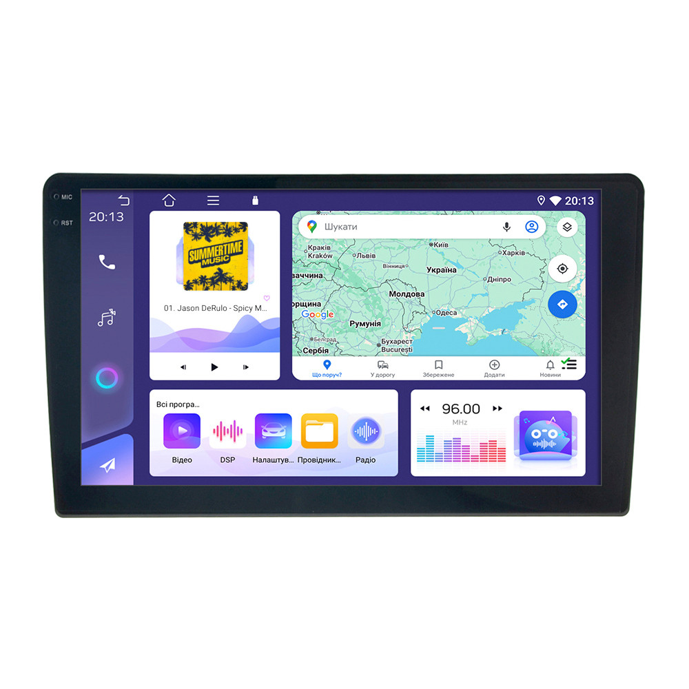 Автомагнітола Cyclone C10-004,2K 4+64Gb, DSP, CARPLAY, Chevrolet Lacetti Для авто з кондлиціонером