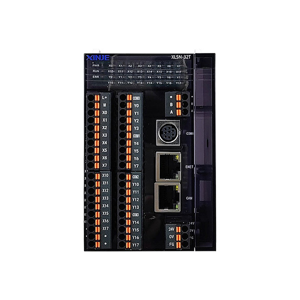 XL5N-32T (24VDC, 16DI NPN, 16DO транзистор, 3 канали лічильника AB, 1 RS232, 1 RS485, 2 LAN, CAN, CANopen, CAN)