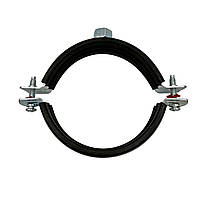 Обойма для труб сталева з віброгасником, хомут 87-94 мм (3")