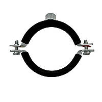 Обойма для труб сталева з віброгасником, хомут 59-66 мм (2")