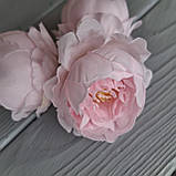 Півонії ніжно-рожеві тканини, діаметр 6 см (25 шт.), фото 3
