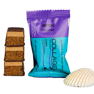 Цукерка з колагеном Collagen Мигдаль-Марципан Verde, 15 г